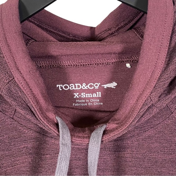 Toad & Co Intermosso Hooded Dress in Huckleberry Size XS - Picture 6 of 7